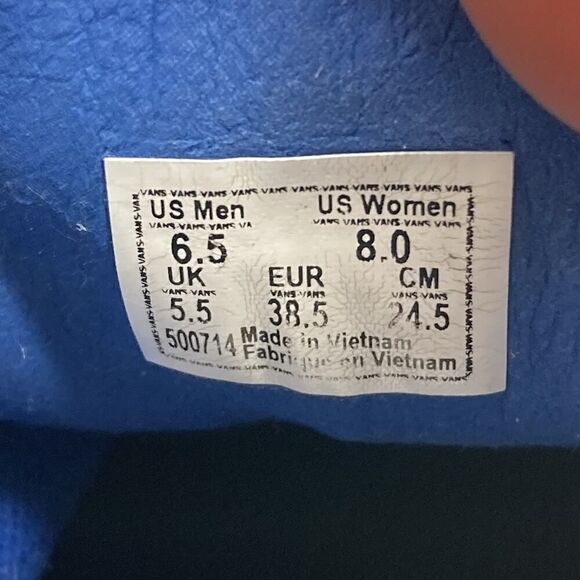 Mens Size 6.5 Vtg Vans Old Skool Style 36 Ultracush Blue Suede Sneaker Shoes Y2K - Picture 10 of 10